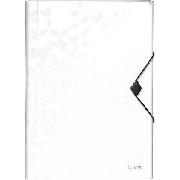 Leitz 4589-00-01 Cartella Per Progetti Leitz Wow, A4, Pp, 6 Scomparti, Bianco-Metallizzato-image