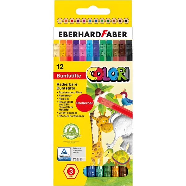 Eberhard Faber 514817 12 Eberhard Faber Colori Buntstifte Farbsortiert-image