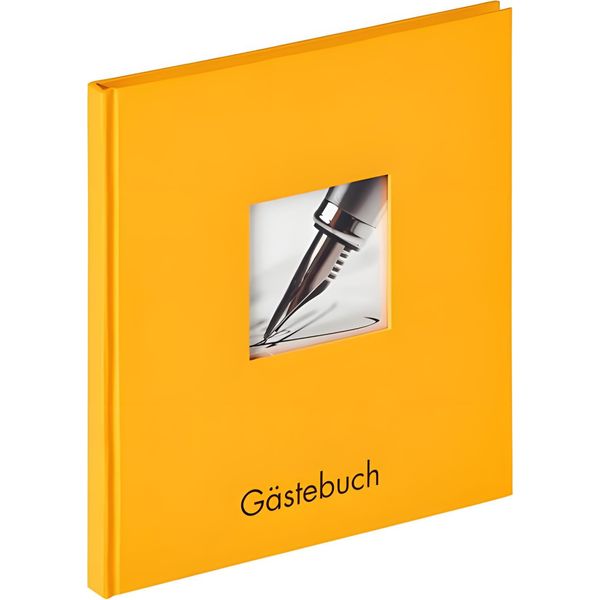 Libro Degli Ospiti Walther Fun 23X25 Cm Mais Giallo 72 Pagine Bianche-image