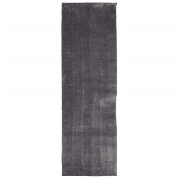 Vidaxl Tappeto Huarte A Pelo Corto Morbido E Lavabile Antracite 80X250 Cm-image