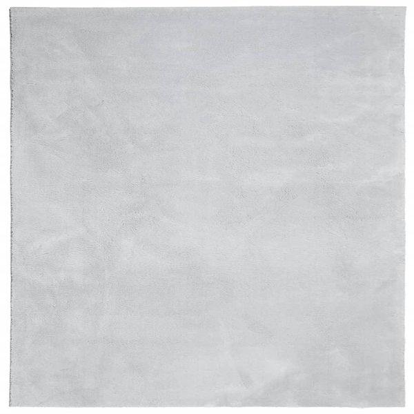 Tappeto Huarte A Pelo Corto Morbido E Lavabile Grigio 240X240 Cm-image