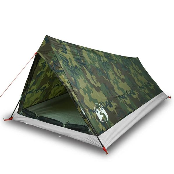 Vidaxl Tenda Da Campeggio 2 Persone Modello Mimetico Impermeabile-image