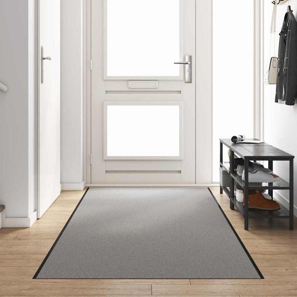 Vidaxl Zerbino Grigio E Nero 120 X 350 Cm In Polipropilene E Vinile-image
