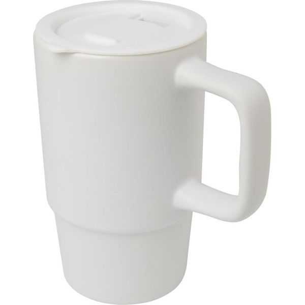 Floso - Tazza Da Viaggio "Carter"", Ceramica, 450Ml PF4832 (Taglia Unica) (Bianco)"-image