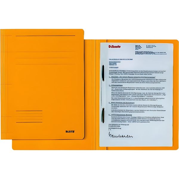 Leitz 3003-00-15 3003 Raccoglitore A Fogli Mobili Fresh - A4, 250 Fogli, Pinzatura, Cartoncino (Rc), Giallo-image