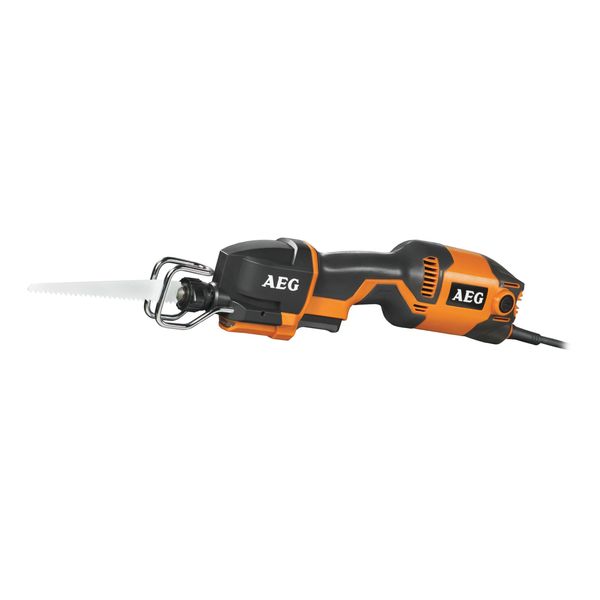 Seghetto Elettrico Professionale Aeg Us 400 Xe Orange, 400 Watt, Profondità Di Taglio 13 Mm, Velocità Variabile-image