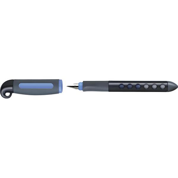 Faber-Castell 149861 Stilografica Scolastica Scribolino - Mancino, L, Nero/Blu-image