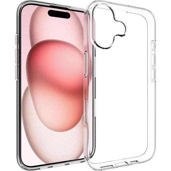 Cover Per Iphone 17 - Silicone - Custodia/Schienale Morbida Accezz - Trasparente-image