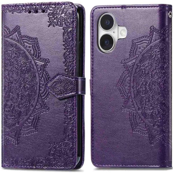 Cover Per Iphone 17 - Pelle Finta - Flip Cover Imoshion - Viola-image