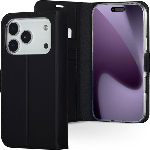 Manicotto Per Iphone 17 Pro Max - Pelle Finta - Accezz Flip Flap - Nero-image