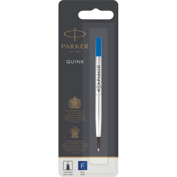 Parker 1950279 Ricarica Roller Quink - Ricarica A Grande Capacità, Blu, F-image