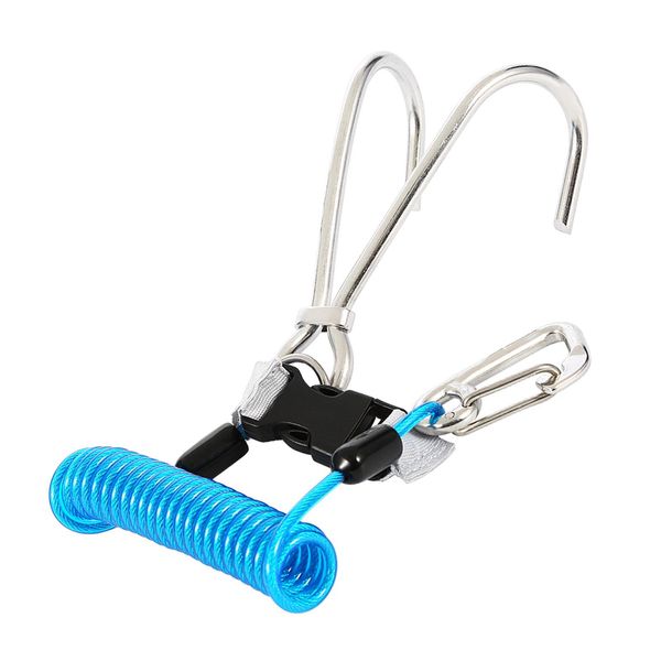 Keep Diving Gancio Per Scogliera In Acciaio Inox, Accessorio Di Sicurezza Per Le Immersioni (Blu)-image
