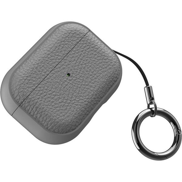 Inf Custodia Protettiva In Tpu Per Airpods 1/2 - Effetto Pelle, Antishock Grigio-image
