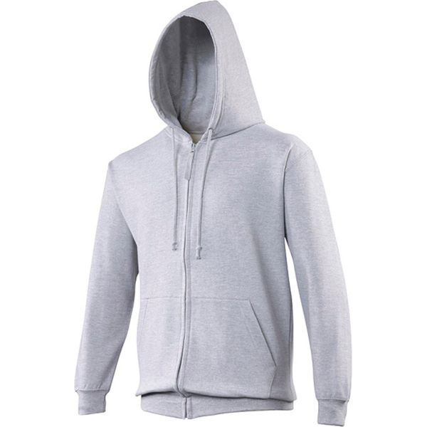 Giacca Con Cappuccio / Pullover Con Cappuccio / Felpa Con Cappuccio Da Uomo Awdis Con Zip RW180 (M) (Cenere)-image