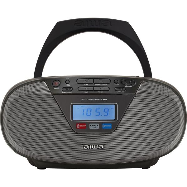 Aiwa BBTU-400BK Sistema Stereo Portatile Analogico E Digitale 6 W Fm Nero Riproduzione MP3-image