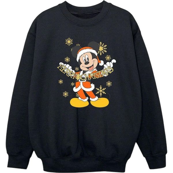 Disney - Felpa Per Ragazzi - Design Natalizio BI53211 (128) (Nero)-image