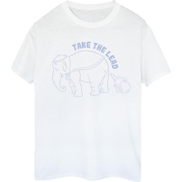 Dumbo - Maglietta "Take The Lead"" Da Donna BI53254 (3XL) (Bianco)"-image