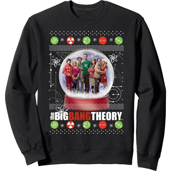 The Big Bang Theory - Felpa Da Uomo - Design Natalizio BI53543 (L) (Nero)-image