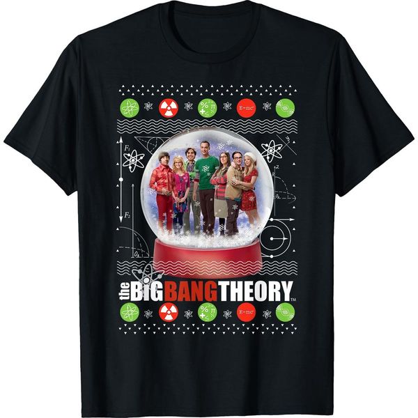 The Big Bang Theory - T-Shirt Da Uomo - Design Natalizio BI53595 (Xxl) (Nero)-image
