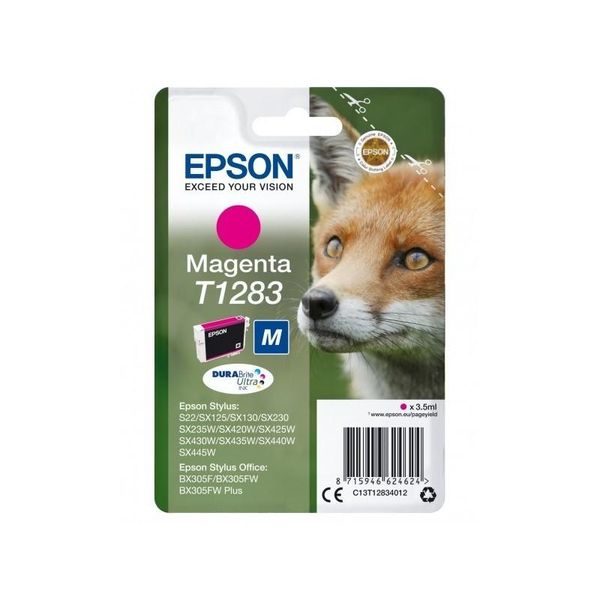 Original Epson Stylus T 22 (C13T12834011 / T1283) Druckerpatrone Magenta-image