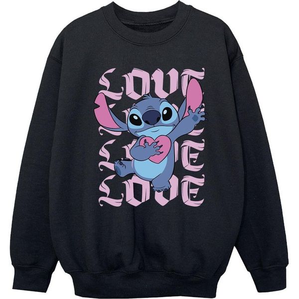 Lilo & Stitch - Felpa "Valentine Love"" Per Bambina BI53815 (104) (Nero)"-image