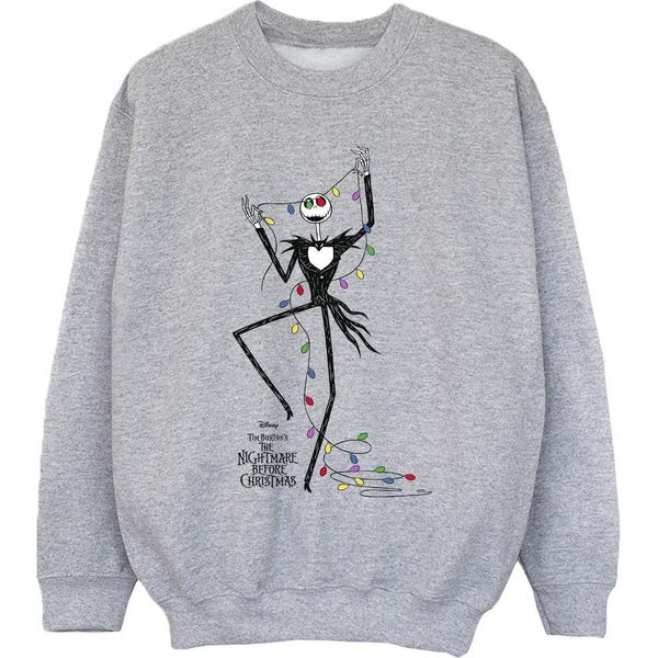 The Nightmare Before Christmas - Felpa Per Bambina BI53834 (116) (Grigio Sport)-image