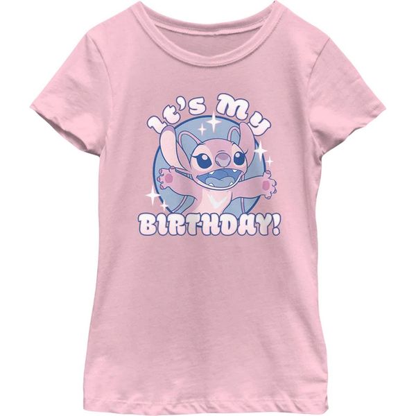 Lilo & Stitch - Maglietta "Its My Birthday"" Per Bambina BI53939 (128) (Rosa Baby)"-image