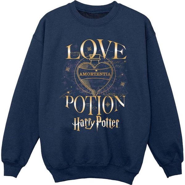 Harry Potter - Felpa Per Ragazze BI54010 (152-158) (Blu Navy)-image