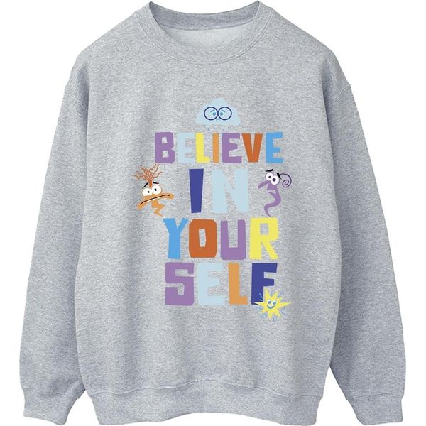 Inside Out 2 - Felpa "Believe In Yourself"" Per Donna BI54730 (5XL) (Sportgrau)"-image