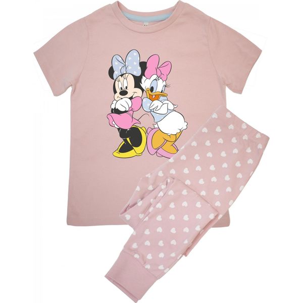 Disney - Pigiama Con Pantaloni Lunghi Per Bambina A Maniche Corte BI54867 (104) (Rosa Baby)-image
