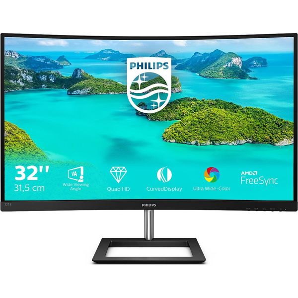 Philips E Line 325E1C/00 - 80 Cm (31.5") - 2560 X 1440 Pixel - Quad Hd - Lcd - 4 Ms - Nero"-image