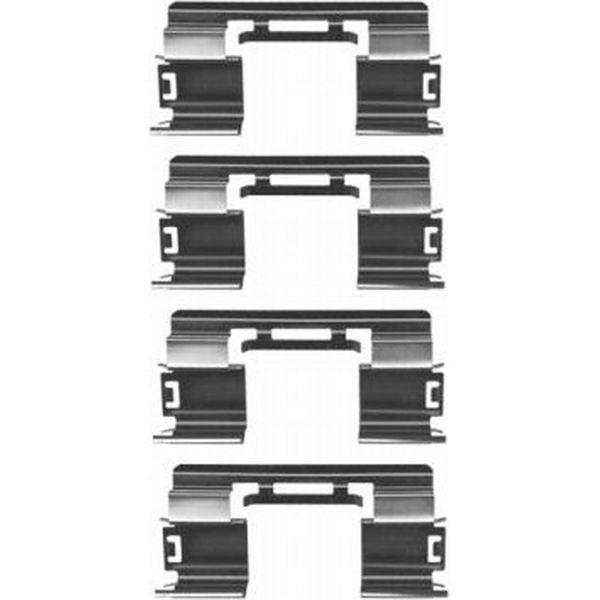 Hella 8DZ 355 204-351 Kit Accessori Pastiglie Freno A Disco Anteriori Per Opel Astra J Sports Tourer (P10) Astra J Zafira Tourer C (P12) Mokka / Mokka X (J13)-image