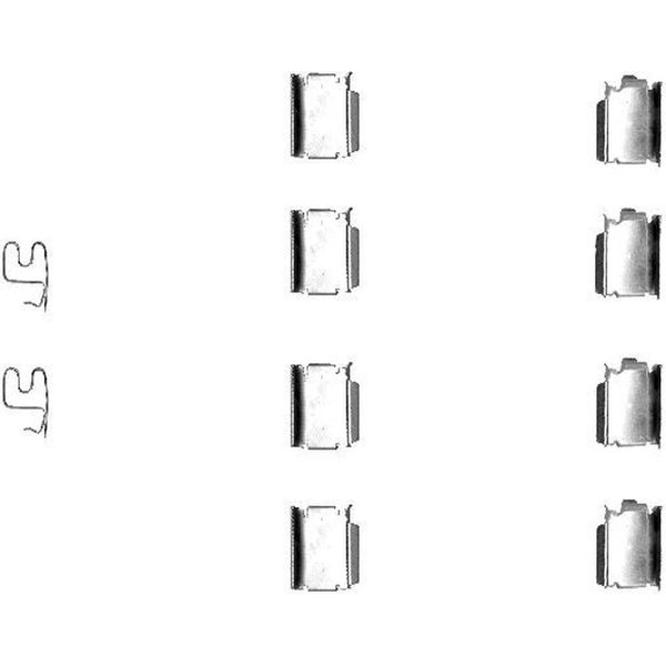 Hella 8DZ 355 202-791 Kit Di Accessori Per Pastiglie Freno A Disco-image