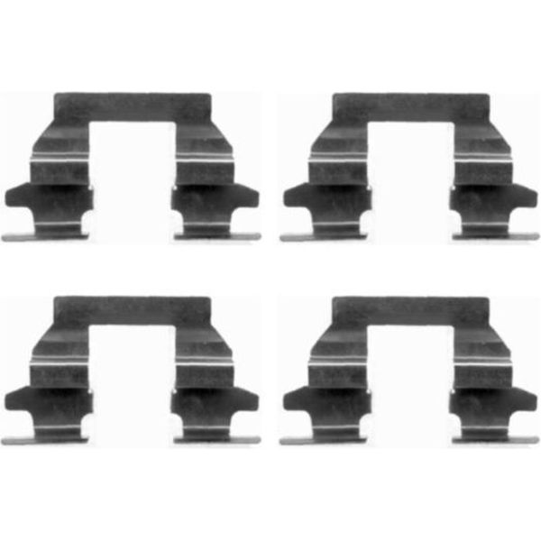 Hella 8DZ 355 203-751 Kit Di Accessori Per Pastiglie Del Freno A Disco Posteriore Per Renault Koleos (Hy) Per Nissan X-TRAIL (T30) Per Infiniti Fx-image