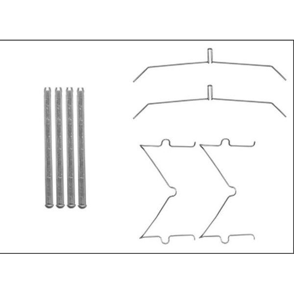 Hella 8DZ 355 205-641 Kit Di Accessori Per Pastiglie Freno A Disco Anteriore Per Toyota Hilux Iii Pick-Up (TGN1, GGN2, GGN1, KUN2, KUN1)-image