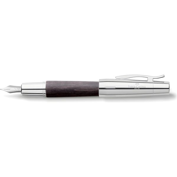 Faber Castell Penna Stilografica E-Motion Birnb/Chr Pennino Nero F-image
