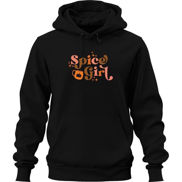 Spice Girl Pumpkin Spice Latte Pumpkin Latte Autumn Pumpkin Retro Unisex Felpa Con Cappuccio, Nero, Xl-image