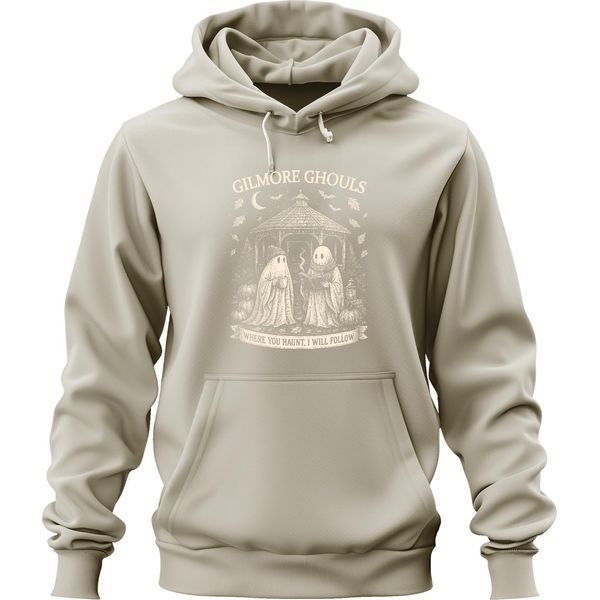 Gilmore Ghouls Dove Tu Vai Seguirò Geister Halloween KüRbis Unisex Hoodie Kapuzenpullover, Natur, S-image