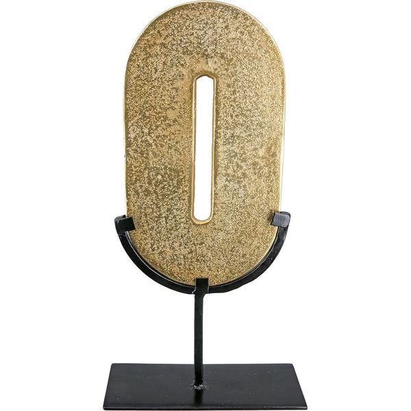 Gilde Skulptur, Oval, "Zero"", Aluminium, Goldfarben, , L. 6 Cm, B. 15 Cm, H. 29 Cm 60185"-image