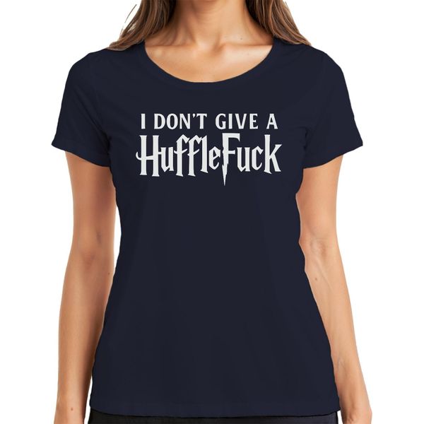 Non Me Ne Frega Un Cazzo Lustig Halloween Harry Potter Fan Geschenk Damen T-Shirt, Navy, M-image
