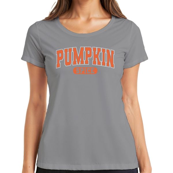 Maglietta Da Donna Pumpkin Spice Pumpkin Spice Autumn Halloween Pumpkin Latte Coffee, Grigio, M-image