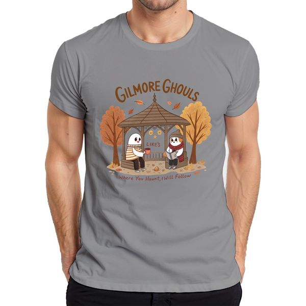 Gilmore Ghouls Dove Tu Vai Io Ti Seguo Maglietta Herbst Geister Niedlich Herren, Grau, Xxl-image