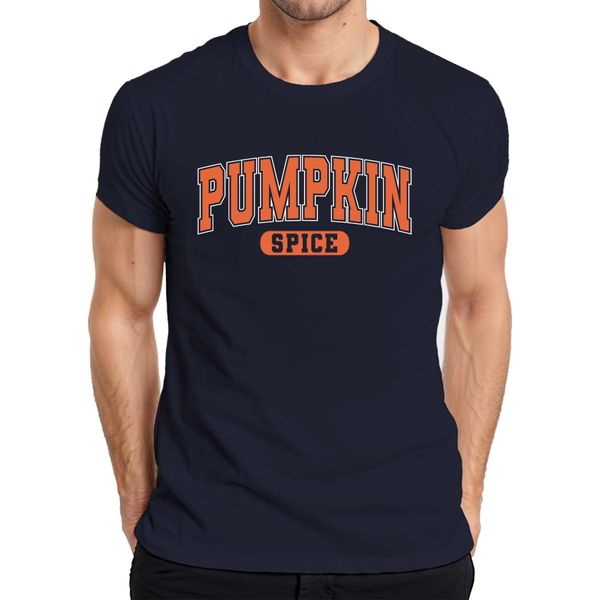 Maglietta Da Uomo Pumpkin Spice Pumpkin Spice Autumn Halloween Pumpkin Latte Coffee, Navy, Xl-image