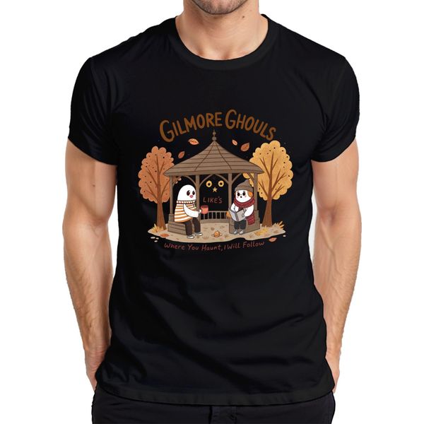Gilmore Ghouls Dove Tu Vai Io Ti Seguo Maglietta Herbst Geister Niedlich Herren, Schwarz, Xxl-image