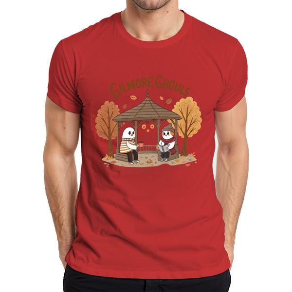 Gilmore Ghouls Dove Tu Vai Io Ti Seguo Maglietta Herbst Geister Niedlich Herren, Rot, Xl-image