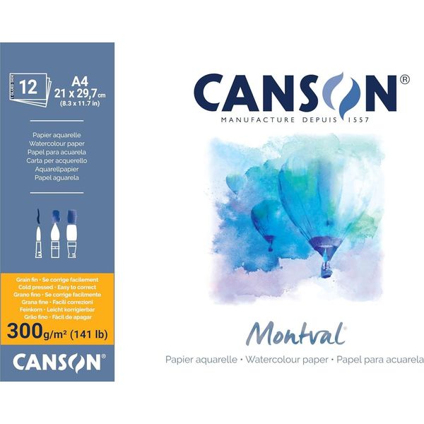 Canson C518408000 Tampone Per Acquerello Canson "Montval"", 210 X 297 Mm, 300 G/M²"-image