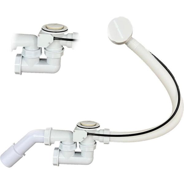 Sifone Automatico Universale Per Vasca Da Bagno Tadych Bianco-image