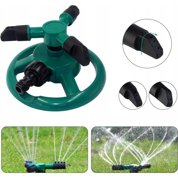Irrigatore Da Giardino Rotante A Tre Bracci Automatico-image
