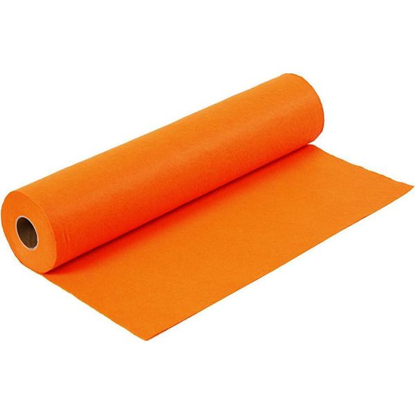 Feltro Artigianale Arancione, 45 Cm X 1,5 Mm X 5 M, 180-200 G, Rotolo-image