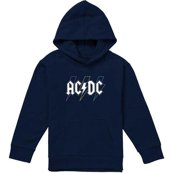 Ac/Dc - Felpa Con Cappuccio Per Bambini, Pullover TV22154 (128) (Navy)-image